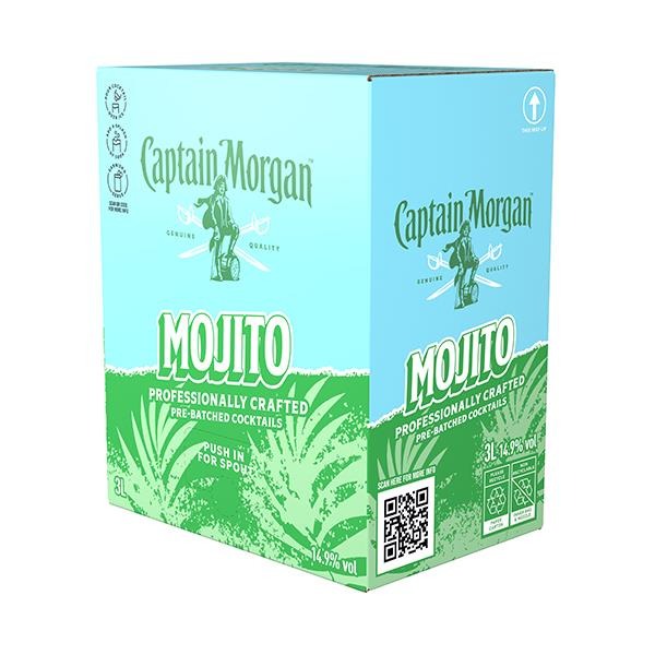 Captain Morgan Mojito Pre-batched Cocktail